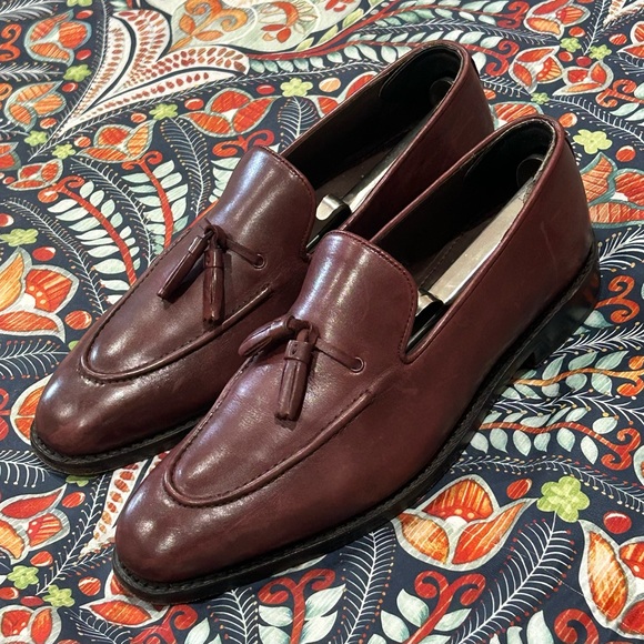 Men’s Size 9.5 Anthony Veer Oxblood Kennedy Loafers - Picture 4 of 5